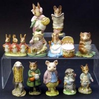 Lot 444 - Eleven Beswick Beatrix Potter figures