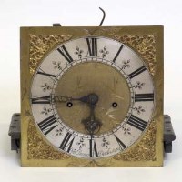 Lot 469 - Eight day movement SQ brass dial.
