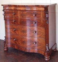 Lot 483 - Mahogany chest of drawers