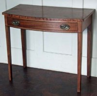 Lot 499 - Late 18th century Sheraton design mahogany side table.