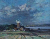 Lot 28 - Gordon Radford, Norfolk Landscape, oil