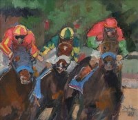 Lot 35 - Stephen Wild, The Kentucky Derby, oil