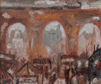 Lot 37 - William Turner, Market, Stockport, oil