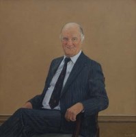 Lot 57 - Bryan Organ, Portrait of Trevor Bennett M.B.E., acrylic