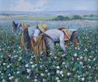 Lot 69 - A. Navarro Cotton Pickers, oil