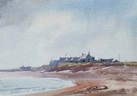 Lot 73 - James Longueville, Low Tide, Boulmer, watercolour