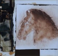 Lot 81 - Leo McDowell, Greek War Horse II, mixed media