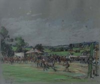 Lot 93 - William Monk, Barnet Fair, pastel