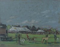 Lot 94 - William Monk, Kingston Horse Parade & Dog Show, pastel