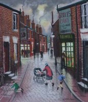 Lot 110 - Bernard McMullen, The Cake Shop, pastel
