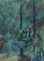 Lot 127 - After W.R. Flint, Victorian Diversion, signed print