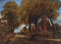 Lot 131 - W.J.J.C. Bond, A Country Lane, Holt, North Wales, oil
