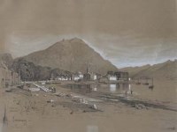Lot 150 - Michel Bouquet, Inverary on Loch Fyne, pencil