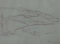 Lot 176 - J.H. Marchand, Marne, Northern France, ink