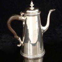 Lot 214 - Silver coffee pot