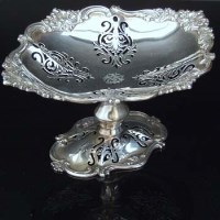 Lot 222 - Silver Bon Bon dish