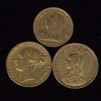 Lot 242 - Victoria old head gold sovereign; Victoria young