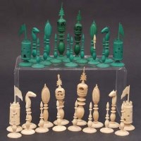 Lot 379 - Ivory Chess set