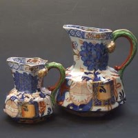 Lot 456 - Two Davenport Octagonal jugs