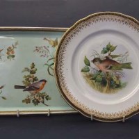 Lot 465 - Royal Worcester Hopewell dish and one other