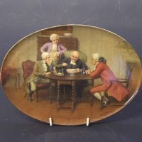 Lot 479 - Leslie Johnson oval porcelain plaque