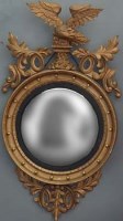 Lot 544 - Gilt convex mirror