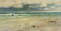 Lot 203 - Ludwig Neubert, The Incoming Tide, oil