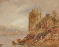 Lot 206 - W.J.J.C. Bond, lake scene, watercolour