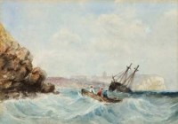Lot 214 - Samuel Owen, Off Whitby, watercolour