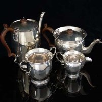 Lot 288 - Four - piece silver tea and coffee service