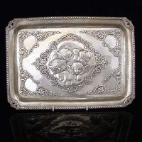 Lot 293 - Art nouveau silver tray