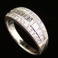 Lot 350 - 18ct white gold and diamond eternity ring, the