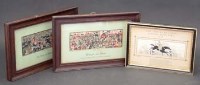 Lot 498 - Three stevengraphs, Death of Nelson, Wellington and Blucher and Dick Turpin