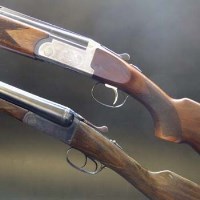 Lot 501 - Lincoln over and under 12 bore and a sable side