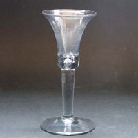 Lot 515 - Wine Glass with bell shaped bowl and tear drop stem
