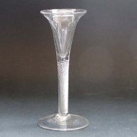 Lot 521 - Air twist wine glass with flaring bowl