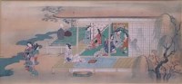 Lot 550 - Five assorted oriental woodblocks with