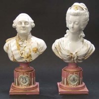 Lot 597 - A pair of late 19th century French porcelain