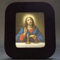 Lot 601 - A 19th century German porcelain panel decorated