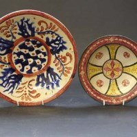 Lot 613 - Two Della Robbia dishes