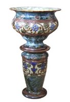 Lot 616 - Doulton Florence Barlow jardinere and pedestal