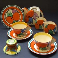 Lot 648 - Clarice Cliff teaset (part)