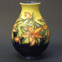 Lot 654 - Moorcroft Rhoda artist training vase