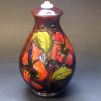 Lot 664 - Moorcroft hibiscus lamp base