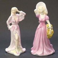 Lot 676 - Two Coalport prototype figures