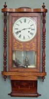 Lot 696 - American wall clock