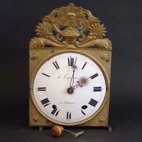 Lot 700 - French Comtoise wall clock