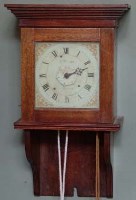 Lot 707 - Fruitwood wall clock T. Walder, Arundel
