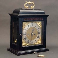 Lot 708 - Late 17th century ebonised bracket clock by