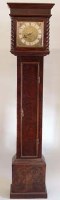 Lot 723 - Walnut longcased clock inscribed Henry Young